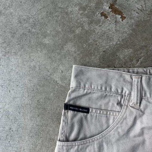 Vintage Makaveli Pants Mens 38x34 Khaki Cargo Workwear Hip Hop USA Y2K 00s Skate - Picture 5 of 8